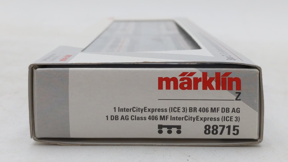 Marklin 88715 Z Scale ICE 3 406 MF High Speed Powered Rail Car Train