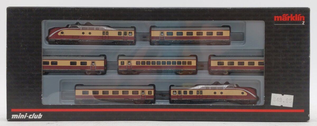 Marklin 88734 Z Scale Mediolanum Diesel Rail Car Train Set