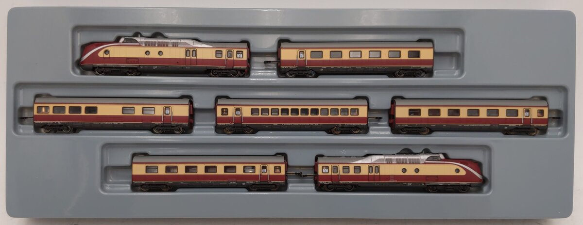 Marklin 88734 Z Scale Mediolanum Diesel Rail Car Train Set