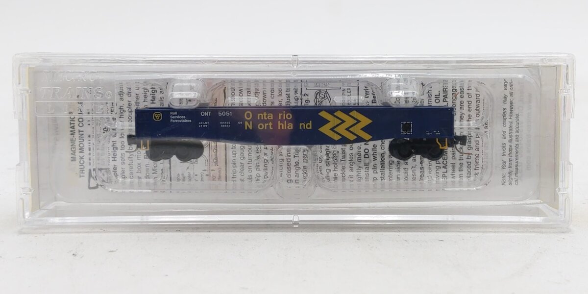 Micro-Trains 52200351 Z Ontario Northland 50' Fishbelly Drop-End Gondola #5051