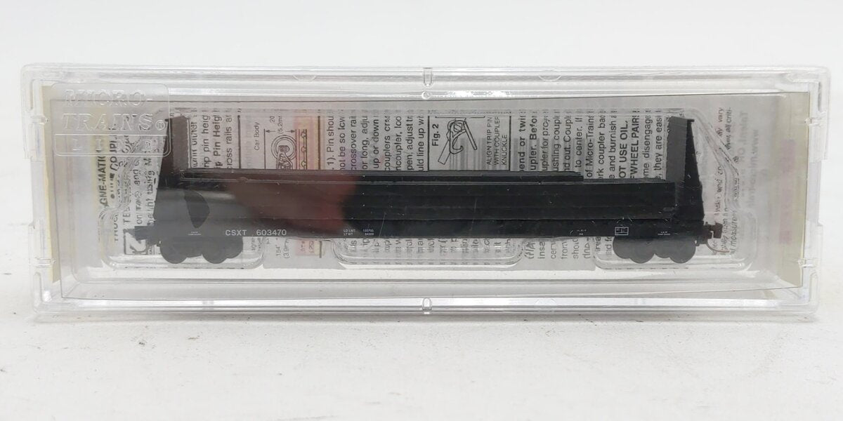 Micro-Trains 52700181 Z CSXT 60' Bulkhead Flatcar with Steel Beam Load #603470