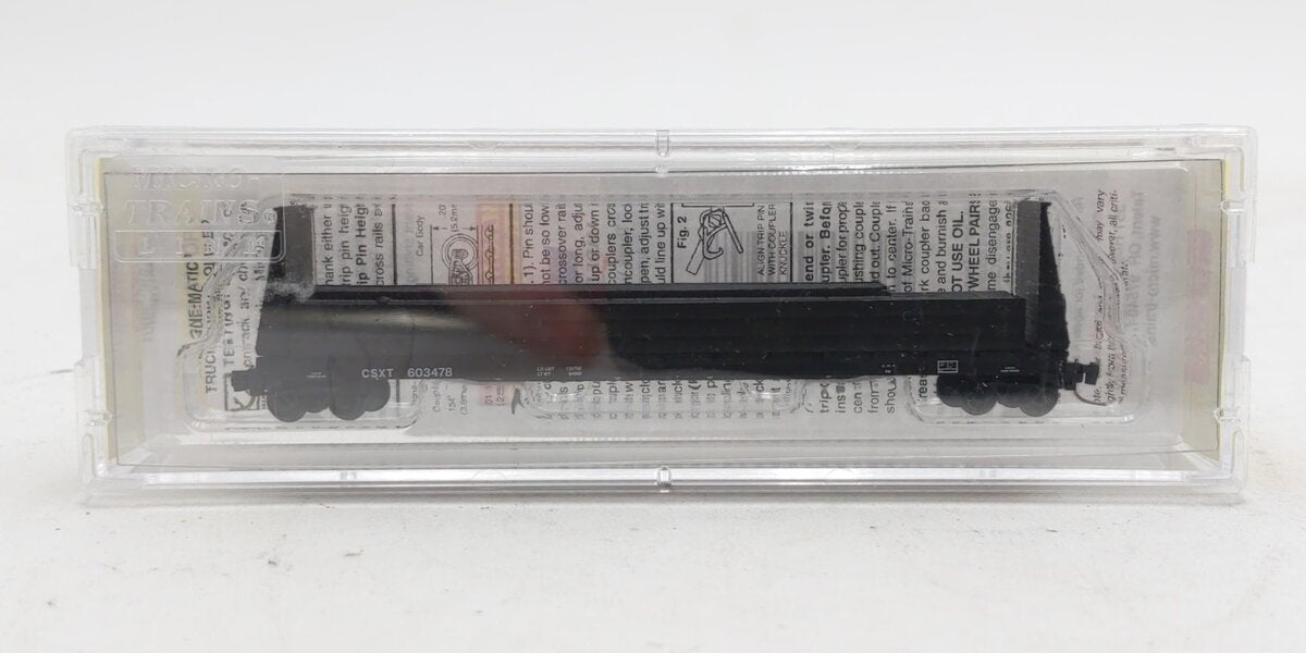 Micro-Trains 52700182 Z CSXT 60' Bulkhead Flatcar with Steel Beam Load #603478