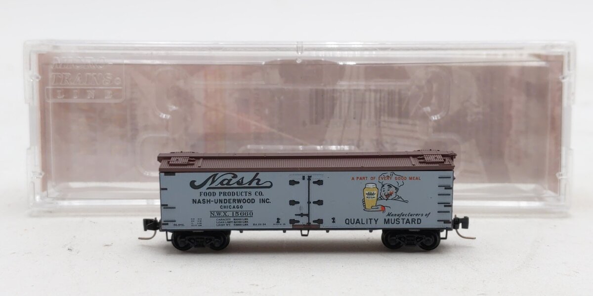 Micro-Trains 51800790 Z Nash Food Products 40' Double-Sheathed Reefer #15660