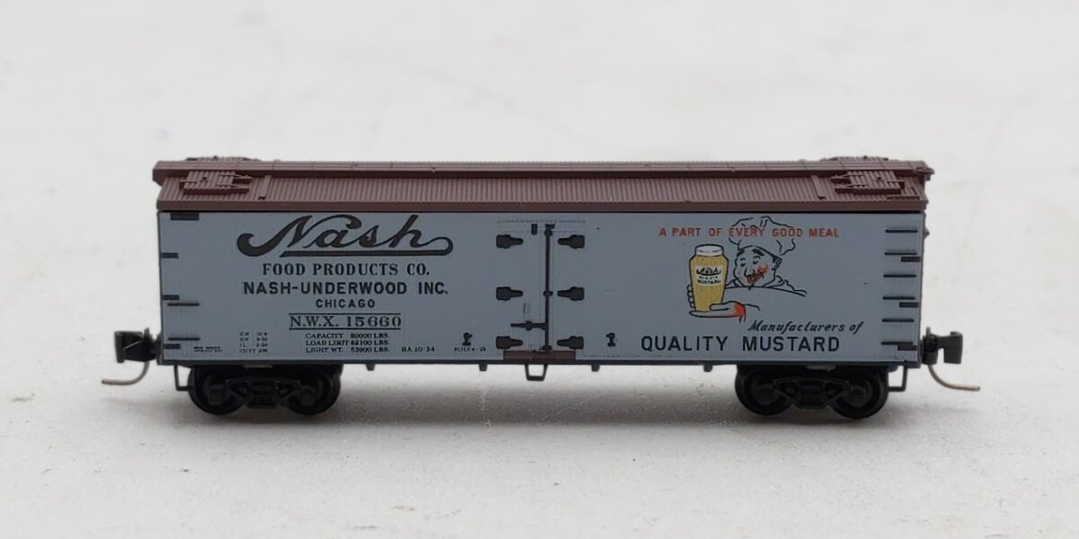 Micro-Trains 51800790 Z Nash Food Products 40' Double-Sheathed Reefer #15660