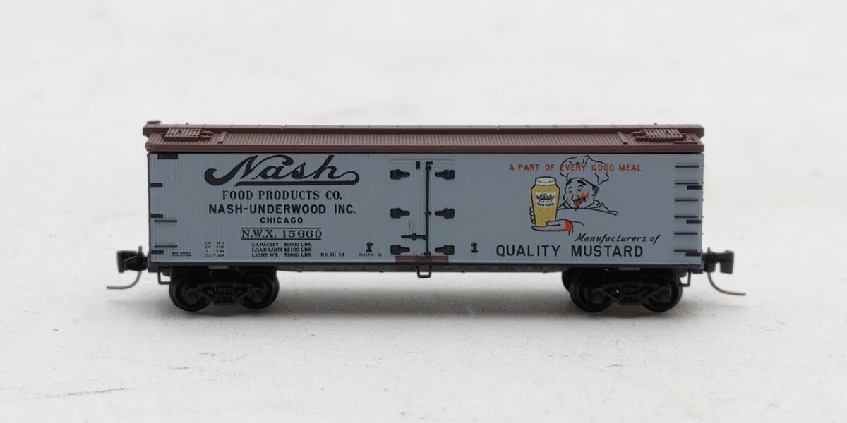 Micro-Trains 51800790 Z Nash Food Products 40' Double-Sheathed Reefer #15660