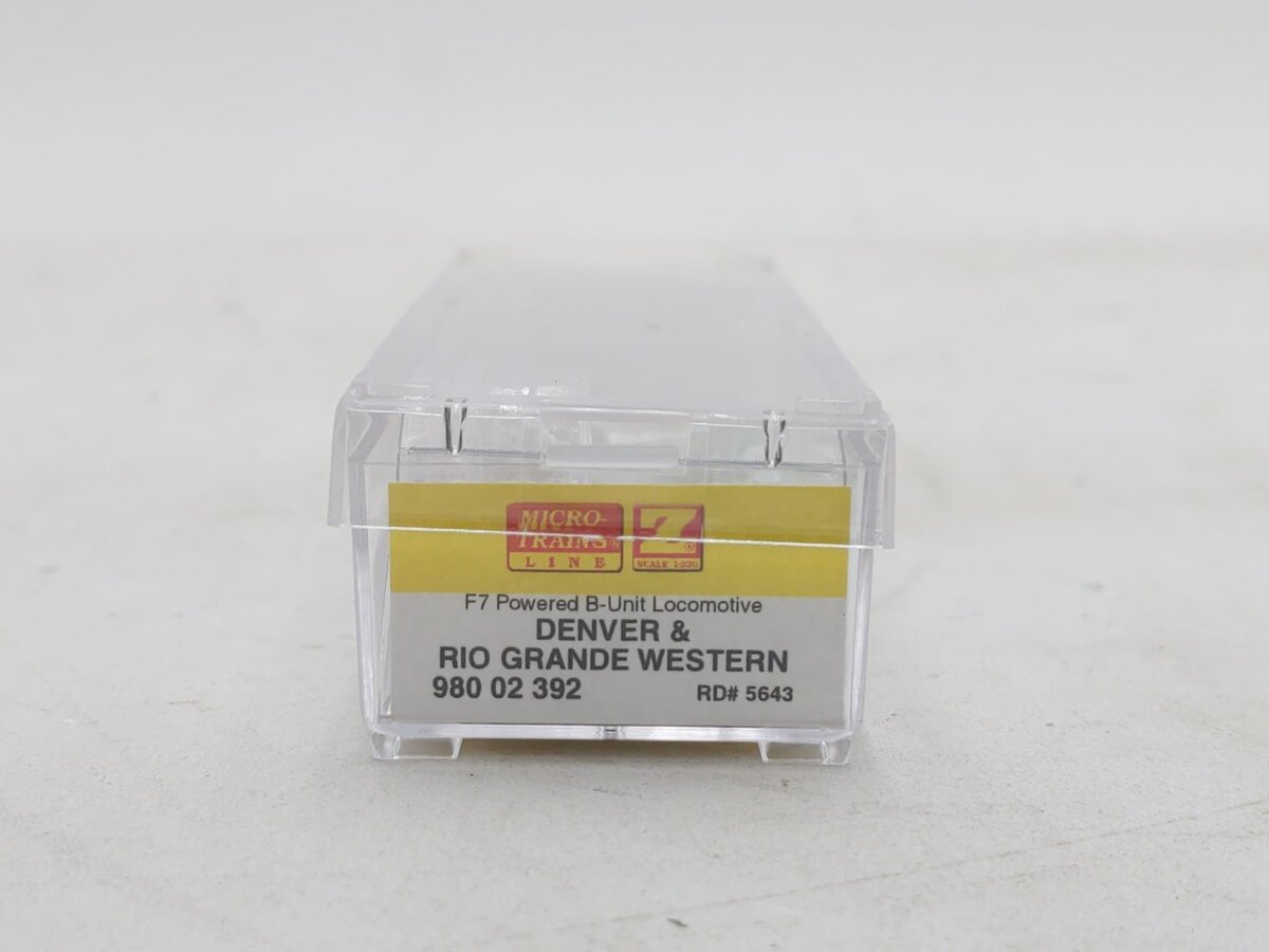 Micro-Trains 98002392 Z Denver & Rio Grande Western EMD F7B - Standard DC #5643