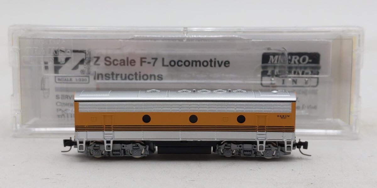 Micro-Trains 98002392 Z Denver & Rio Grande Western EMD F7B - Standard DC #5643