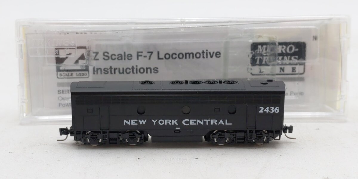 Micro-Trains 98002431 Z NYC F7 B Unit Powered Diesel Locomotive #2436