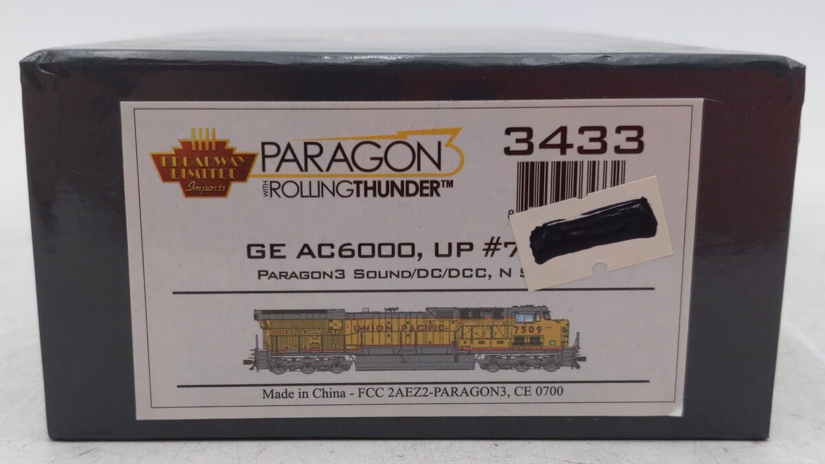 Broadway Limited 3433 N Union Pacific GE AC6000 Yellow & Gray Scheme #7541