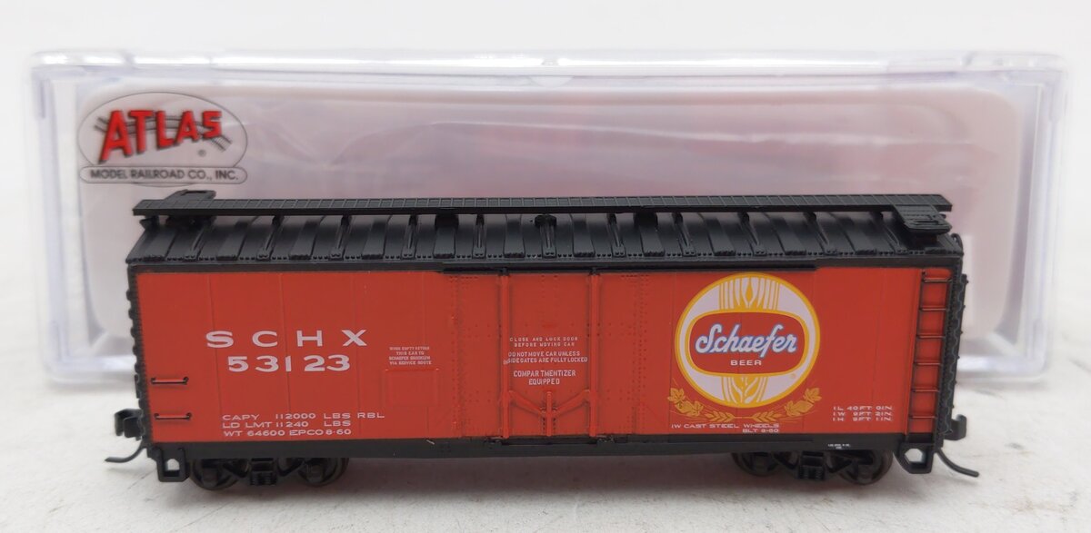 Atlas 50005653 N Schaefer 40' Plug Door Box Car #53123