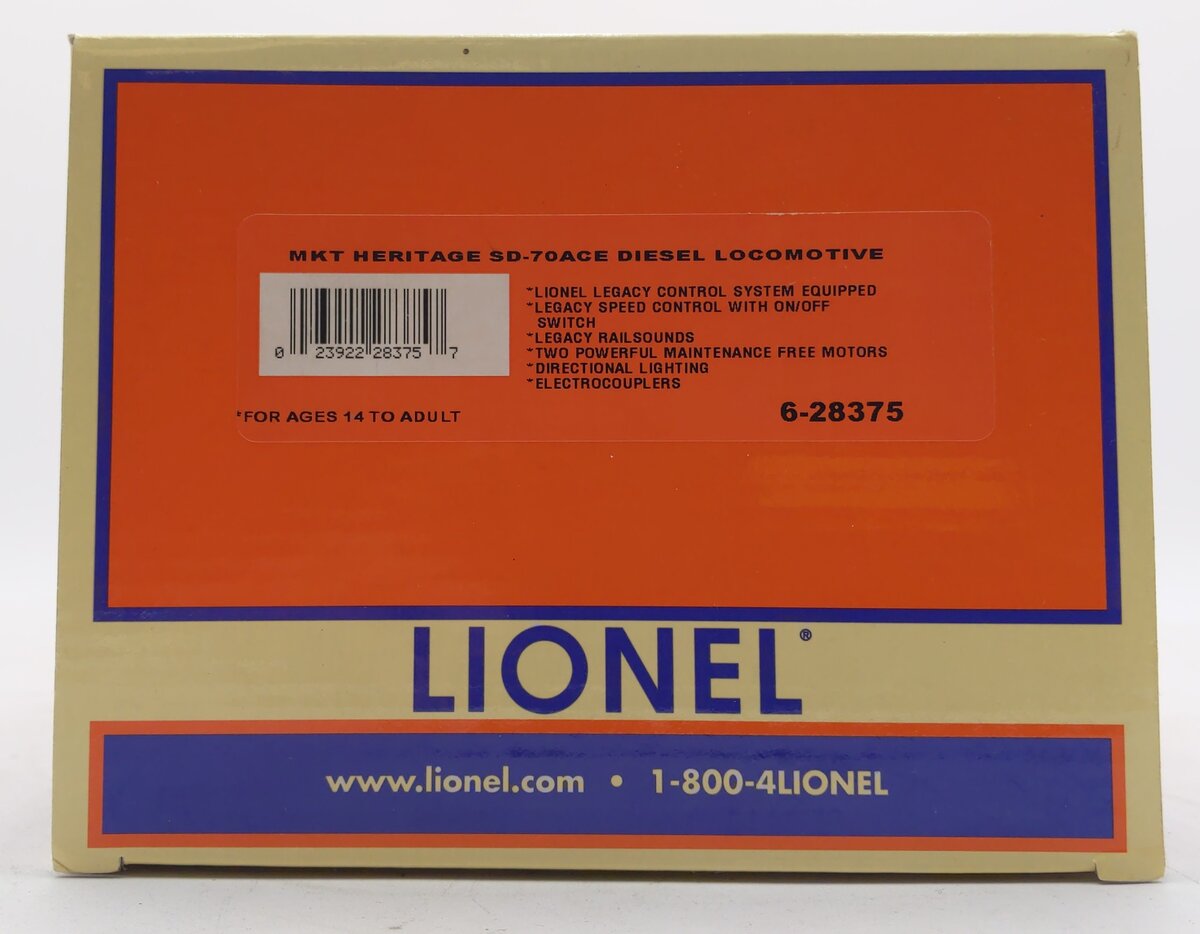 Lionel 6-28375 O Katy UP Heritage Legacy SD70ACe Diesel Locomotive #1870