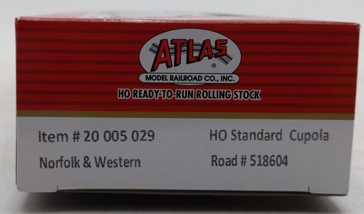 Atlas 20005029 HO Scale Norfolk & Western EV Standard Caboose #518604
