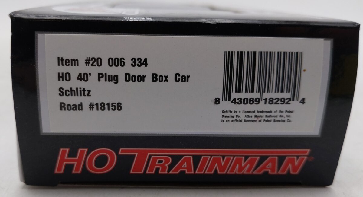 Atlas 20006334 HO Schlitz 40' Plug Door Boxcar #18156