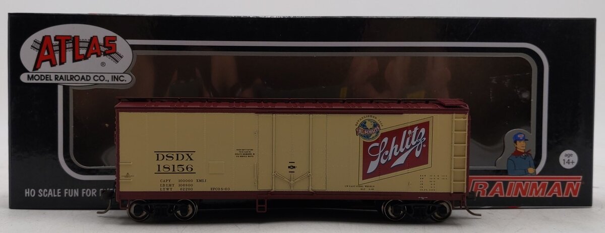 Atlas 20006334 HO Schlitz 40' Plug Door Boxcar #18156