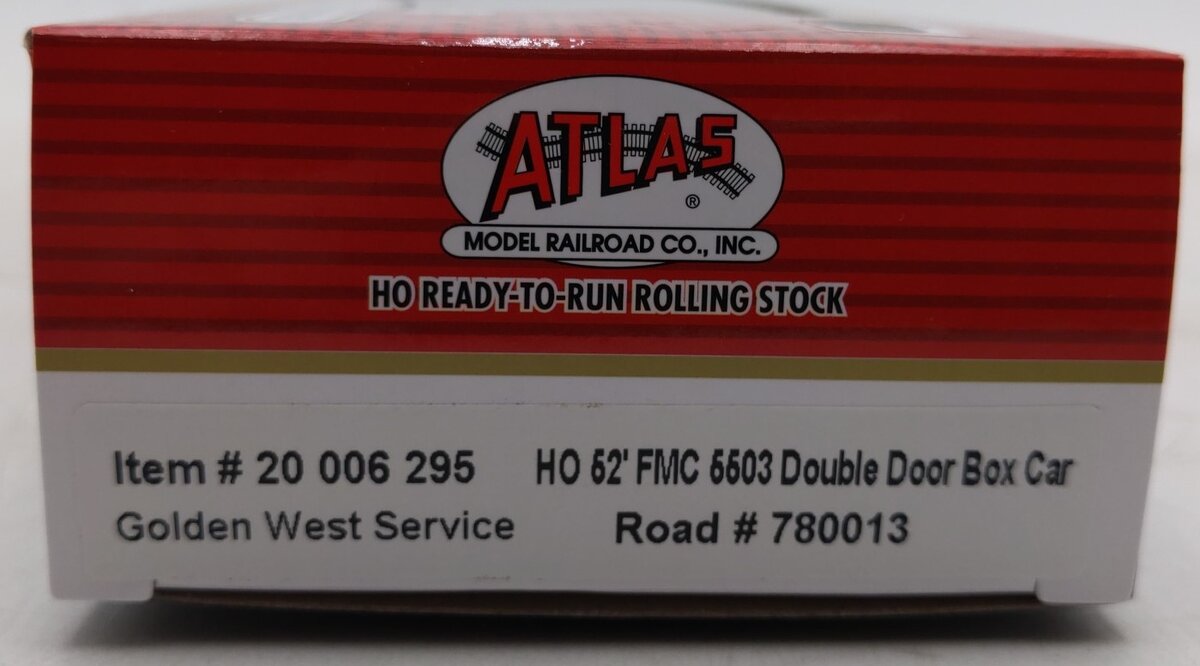 Atlas 20006295 HO Golden West Service FMC 5503 Double Door Boxcar #780013