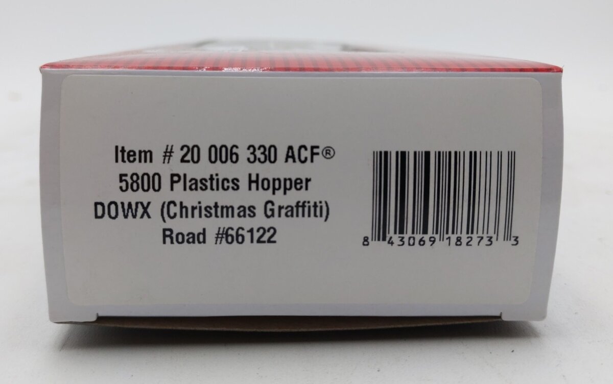 Atlas 20006330 HO DOWX ACF5800 Plastics Hopper with Christmas Graffiti #66122