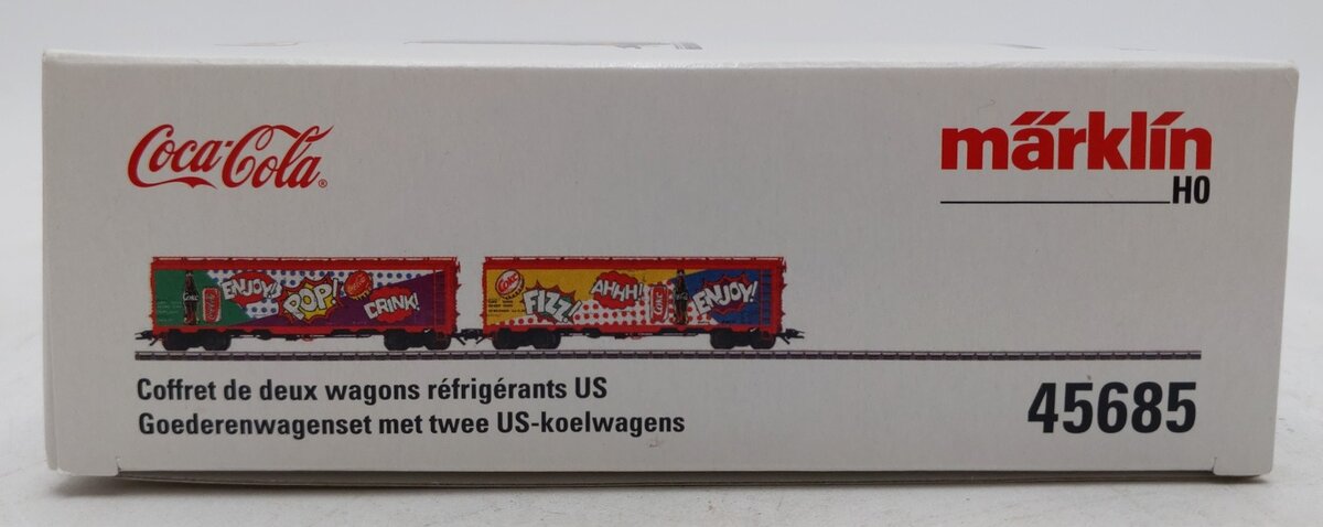 Marklin 45685 HO Scale Coca-Cola Refrigerator Car (Set of 2)
