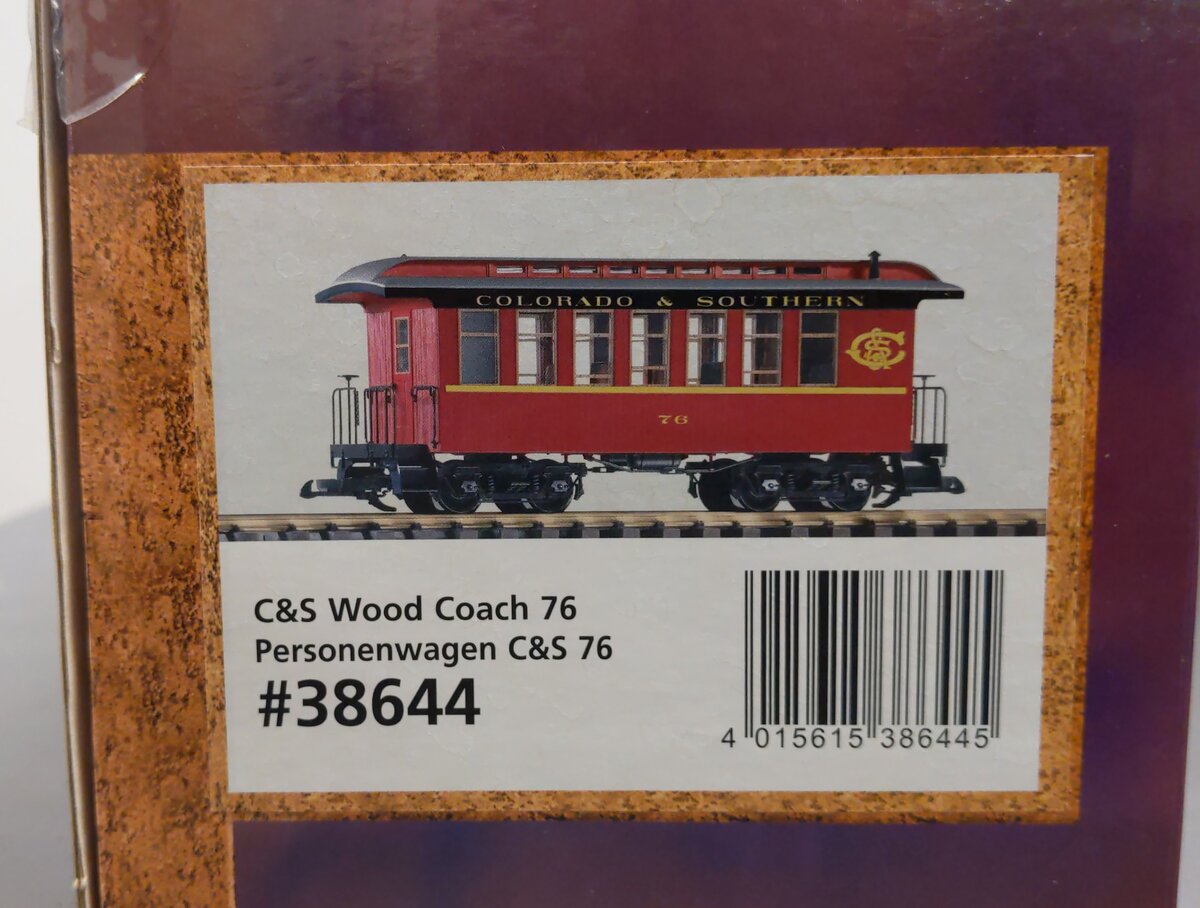 Piko 38644 G Colorado & Southern Wood Coach #76
