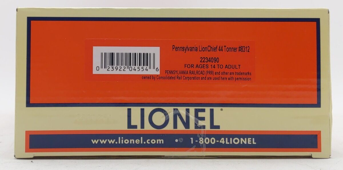 Lionel 2234090 O Pennsylvania Railroad 44 Tonner Diesel Locomotive #8312 LN/Box