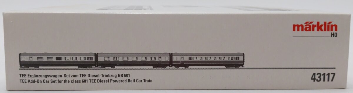 Marklin 43117 HO DB TEE Add On 3-Car Set