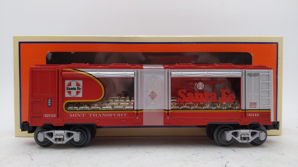 Lionel 6-52590 O Gauge LOTS 2011 Santa Fe War Bonnet Mint Car #32112 LN/Box