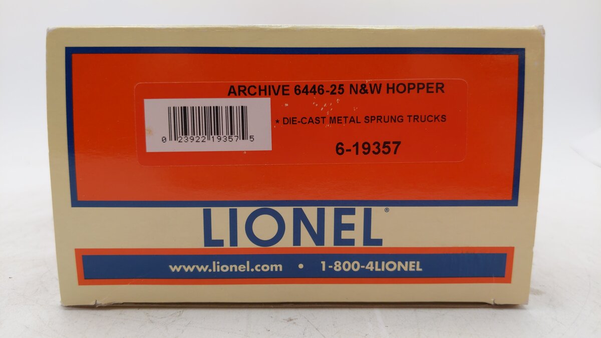 Lionel 6-19357 O Gauge Archive Norfolk & Western Quad Hopper #6464625 LN/Box