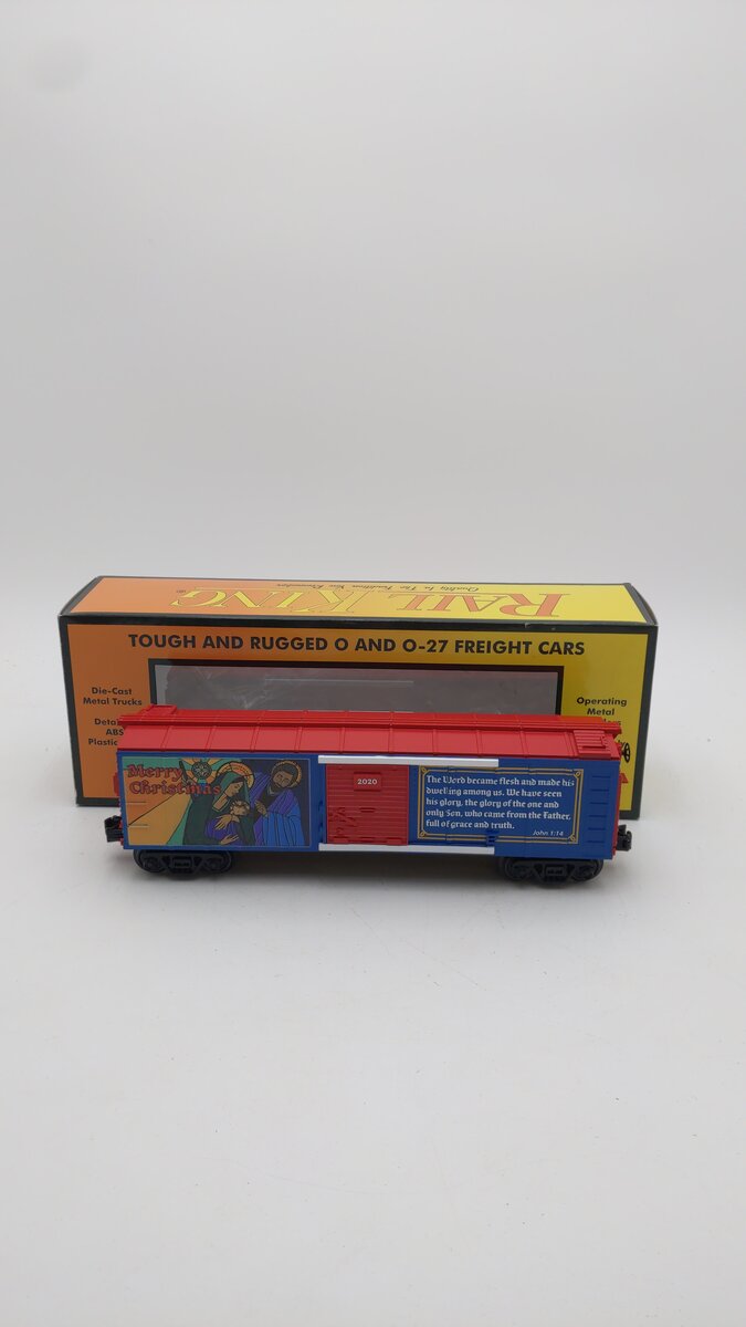 MTH 30-71021 O Christmas Traditional RailKing Boxcar