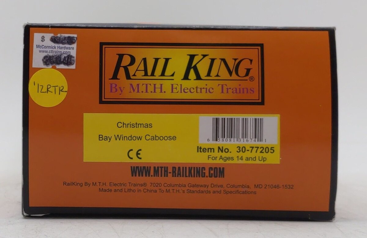 MTH 30-77205 O Christmas Bay Window Caboose