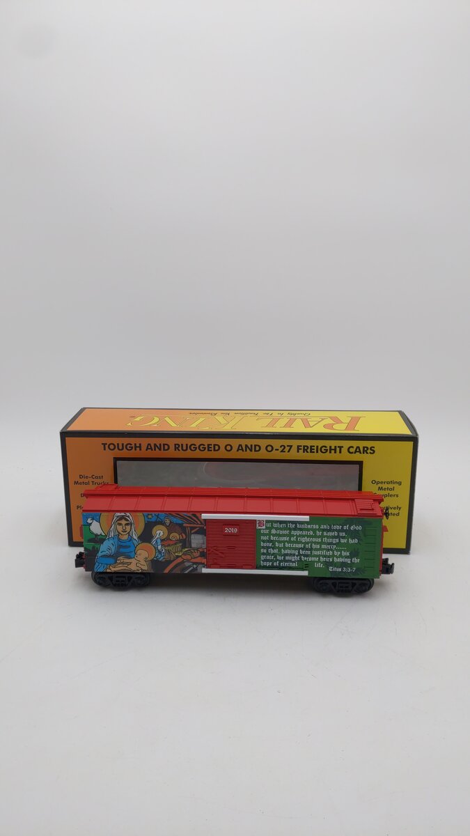 MTH 30-74963 O Gauge Christmas Boxcar #2019