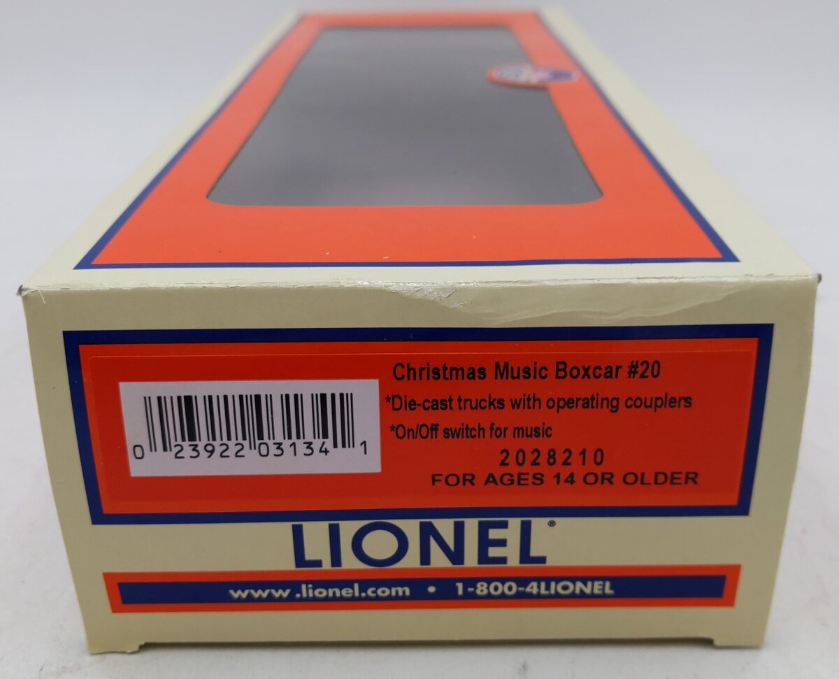 Lionel 2028210 O Gauge Christmas Music Boxcar #20