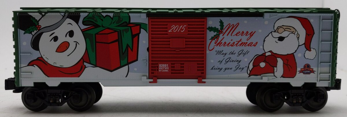Lionel 6-82691 O Gauge 2015 Christmas Santa & Frosty Boxcar LN/Box