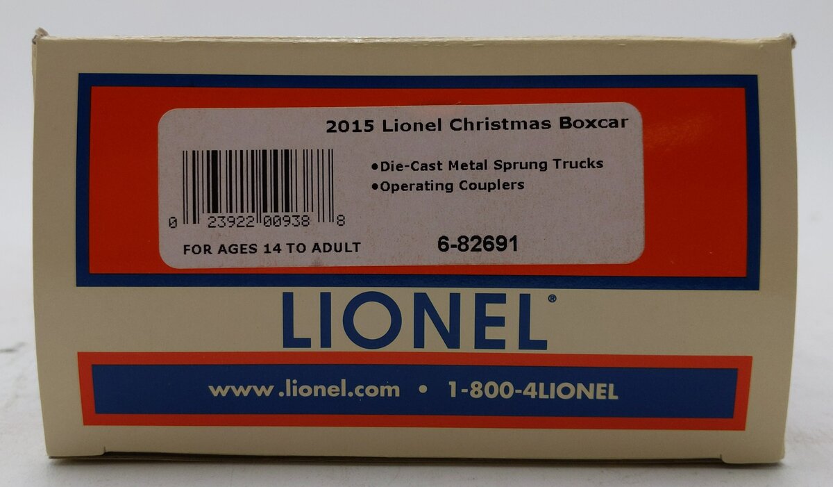 Lionel 6-82691 O Gauge 2015 Christmas Santa & Frosty Boxcar MT/Box
