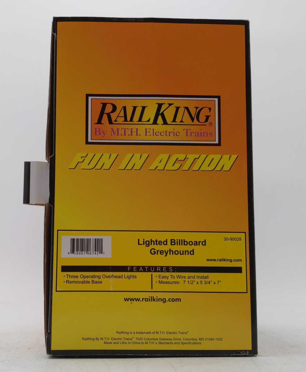 MTH 30-90028 O Greyhound Lighted Billboard