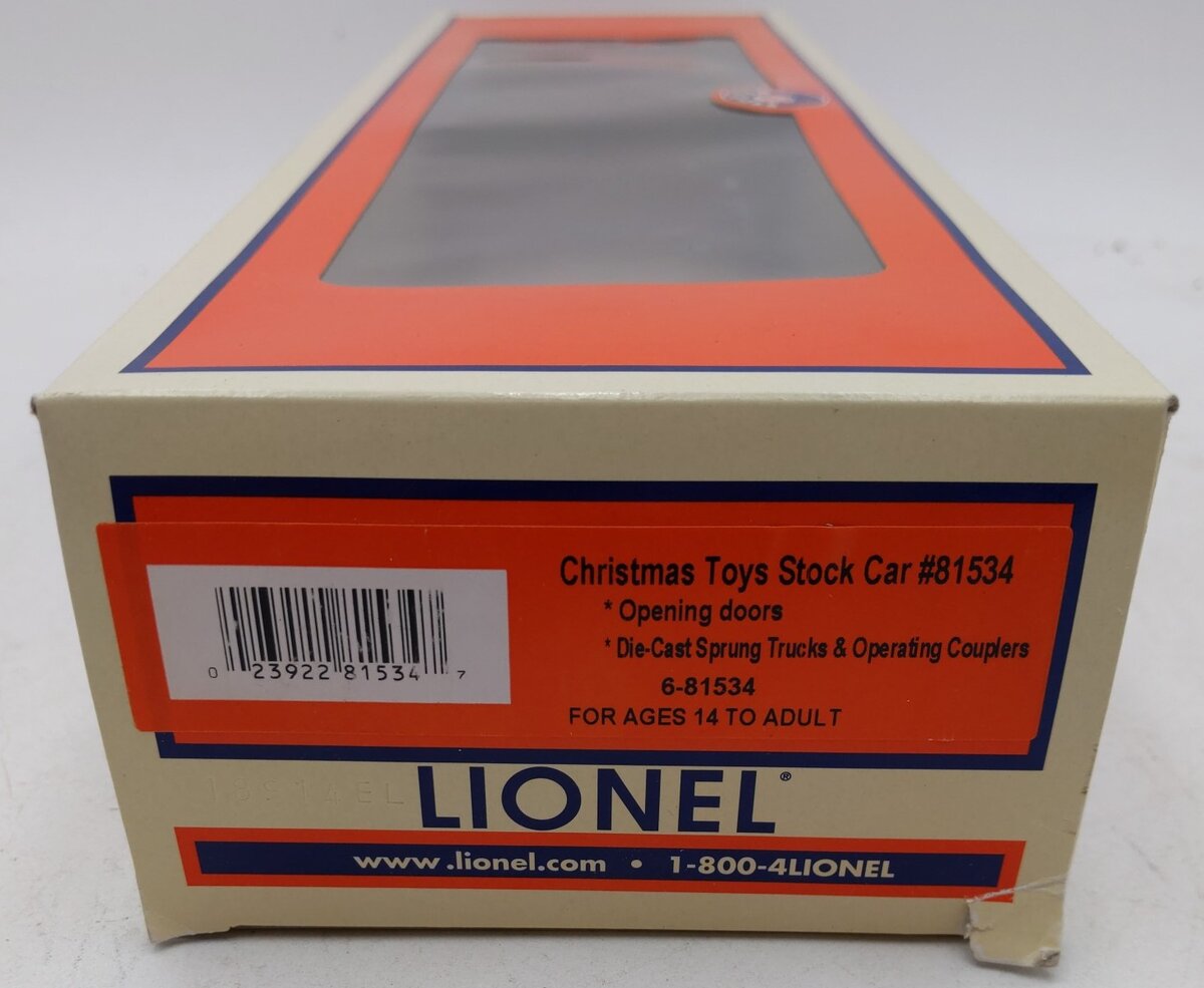 Lionel 6-81534 O Christmas Toys Stock Car