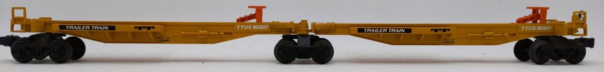 Lionel 6-16322 O Gauge TTUX Flatcar with 2 Sealand Trailers #16321, #16322 EX/Box