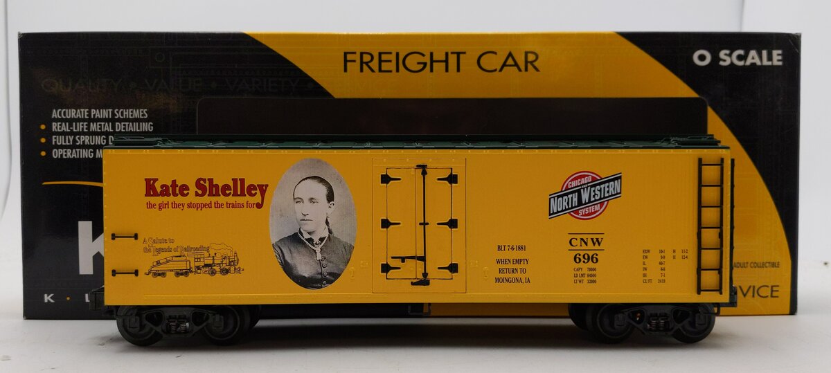 K-Line K762-8033 O Gauge Chicago North Western Kate Shelley Refrigerator Car EX/Box