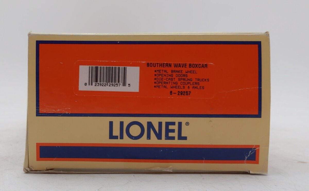 Lionel 6-29257 O Gauge Southern Wave Boxcar #9464-199 EX/Box