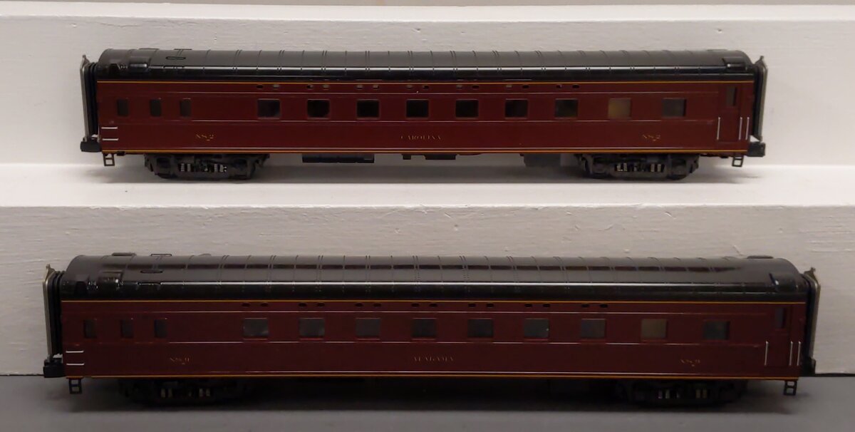 MTH 20-80007H O NS 70' Streamlined Slpr/Slpr Smooth Sided 2-Car Passenger Set