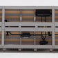Lionel 6-27543 O Gauge Santa Fe 40' Flatcar with Covered Loads LN/Box