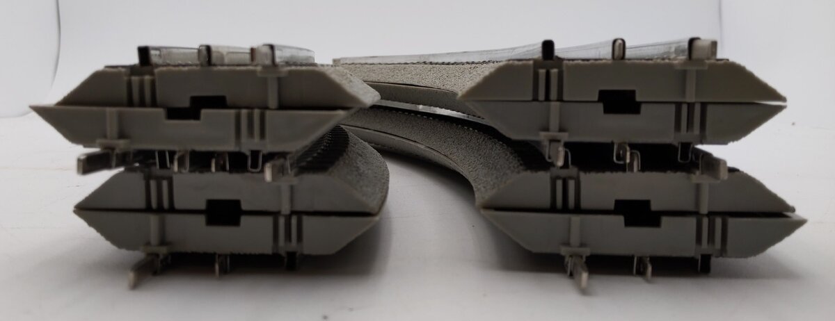 Lionel 6-12015 O FasTrack O36 45-Degree Curved Track (8) LN