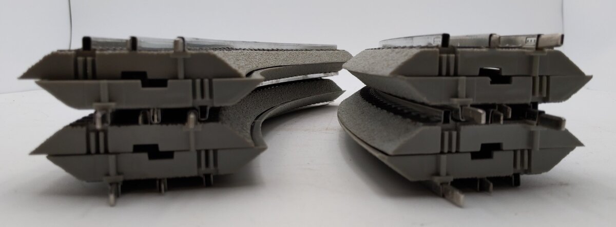 Lionel 6-12015 O FasTrack O36 45-Degree Curved Track (8) LN