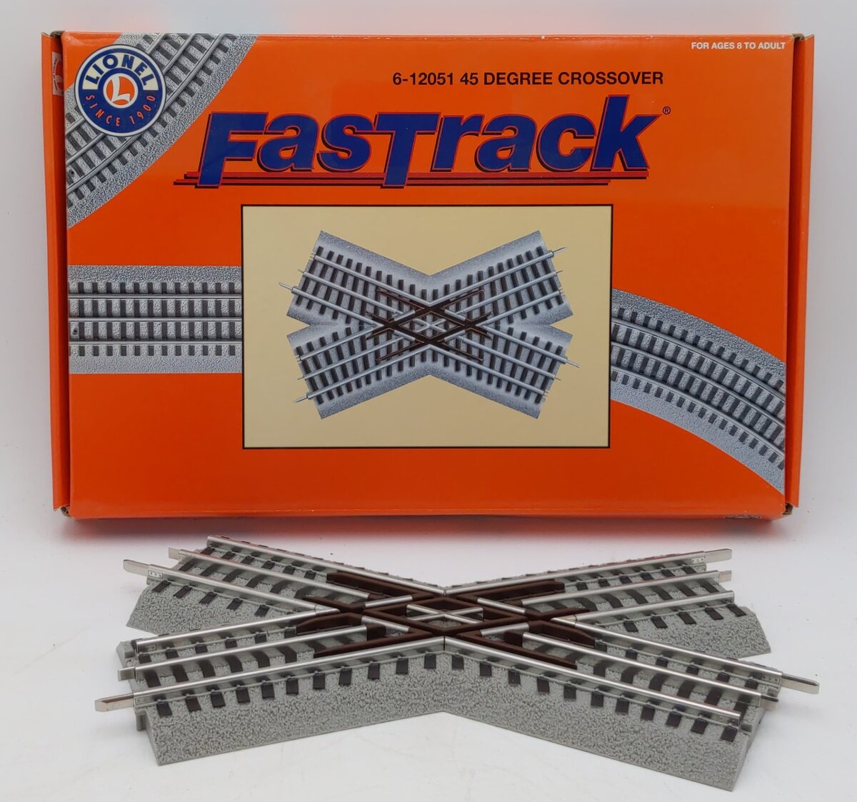 Lionel 6-12051 O Gauge FasTrack 45 Degree Crossover
