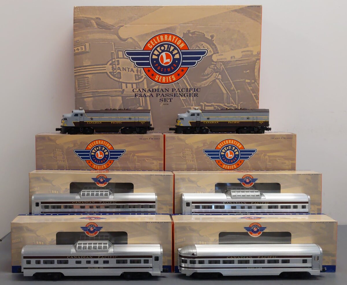 Lionel 6-21759 O Gauge Postwar Canadian Pacific F3A-A Diesel Passenger Set LN/Box