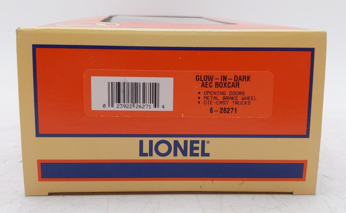 Lionel 6-26271 O Gauge AEC Glow in the Dark Purple Boxcar LN/Box