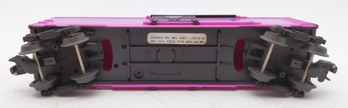 Lionel 6-26271 O Gauge AEC Glow in the Dark Purple Boxcar LN/Box