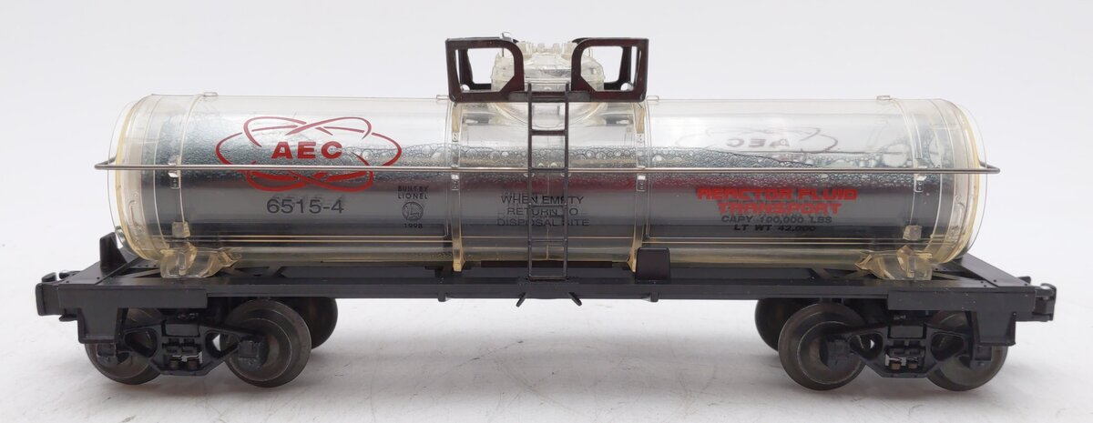 Lionel 6-16160 O Gauge AEC Reactor Fluid Tank Car #6515-4 (Black) LN/Box
