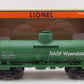 Lionel 6-19614 O Gauge BASF 8,000 Gallon Tank Car #78252 LN/Box