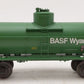 Lionel 6-19614 O Gauge BASF 8,000 Gallon Tank Car #78252 LN/Box