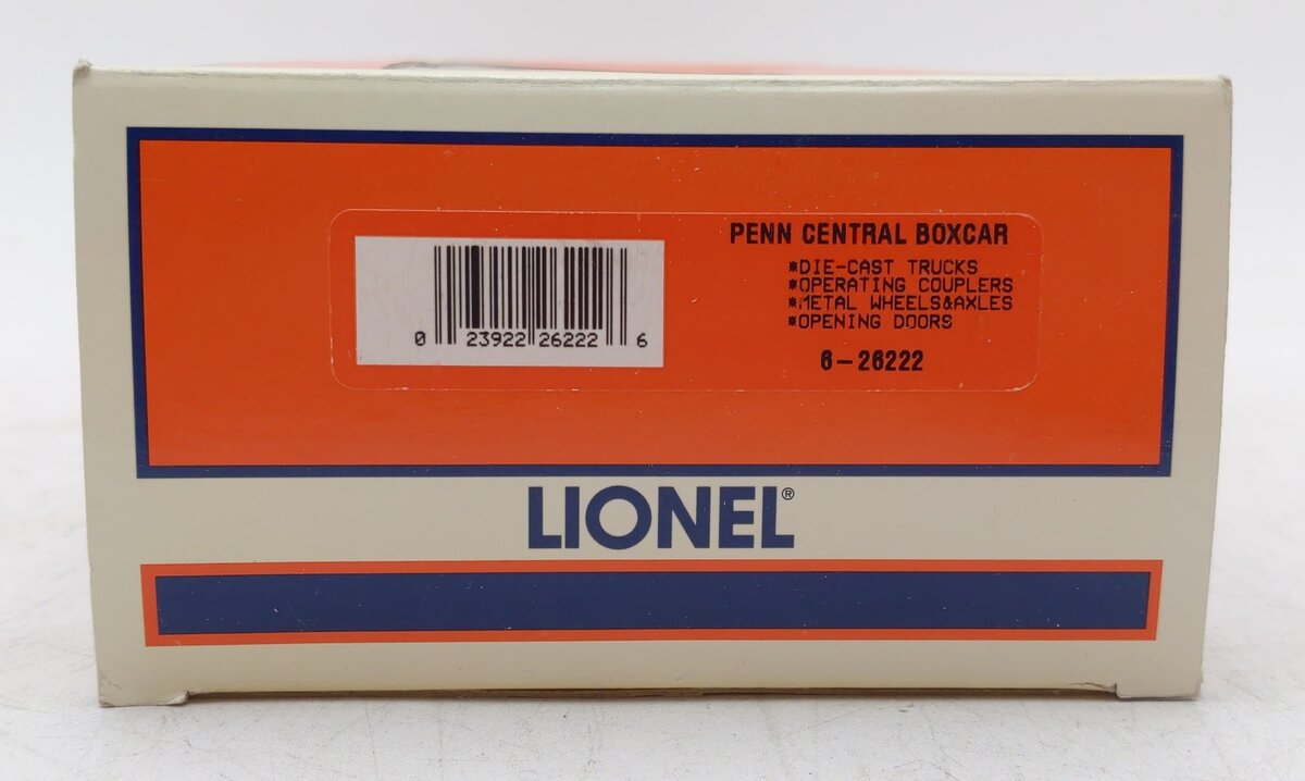 Lionel 6-26222 O Gauge Penn Central Boxcar #125962 LN/Box