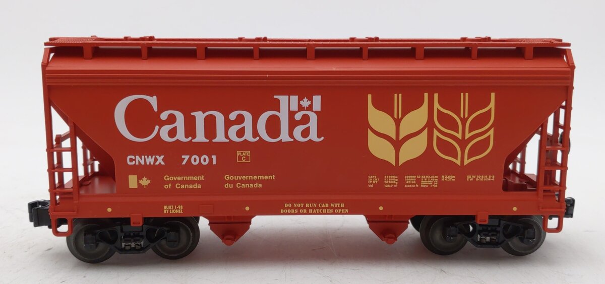 Lionel 6-17012 O Government du Canada ACF 2-Bay Covered Hopper #7001 LN/Box